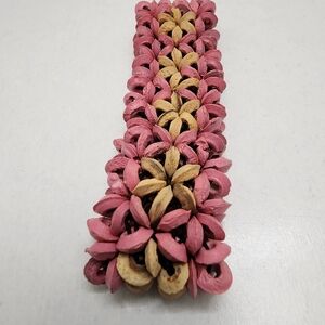Wooden bead stretch bracelet